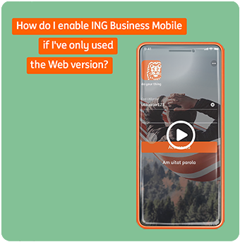 how do i enable ing business mobile