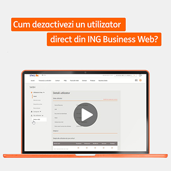 Adaugarea unui utilizator nou în ING Business