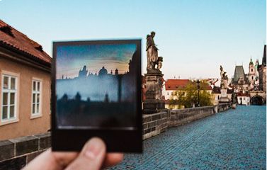 poza polaroid in oras